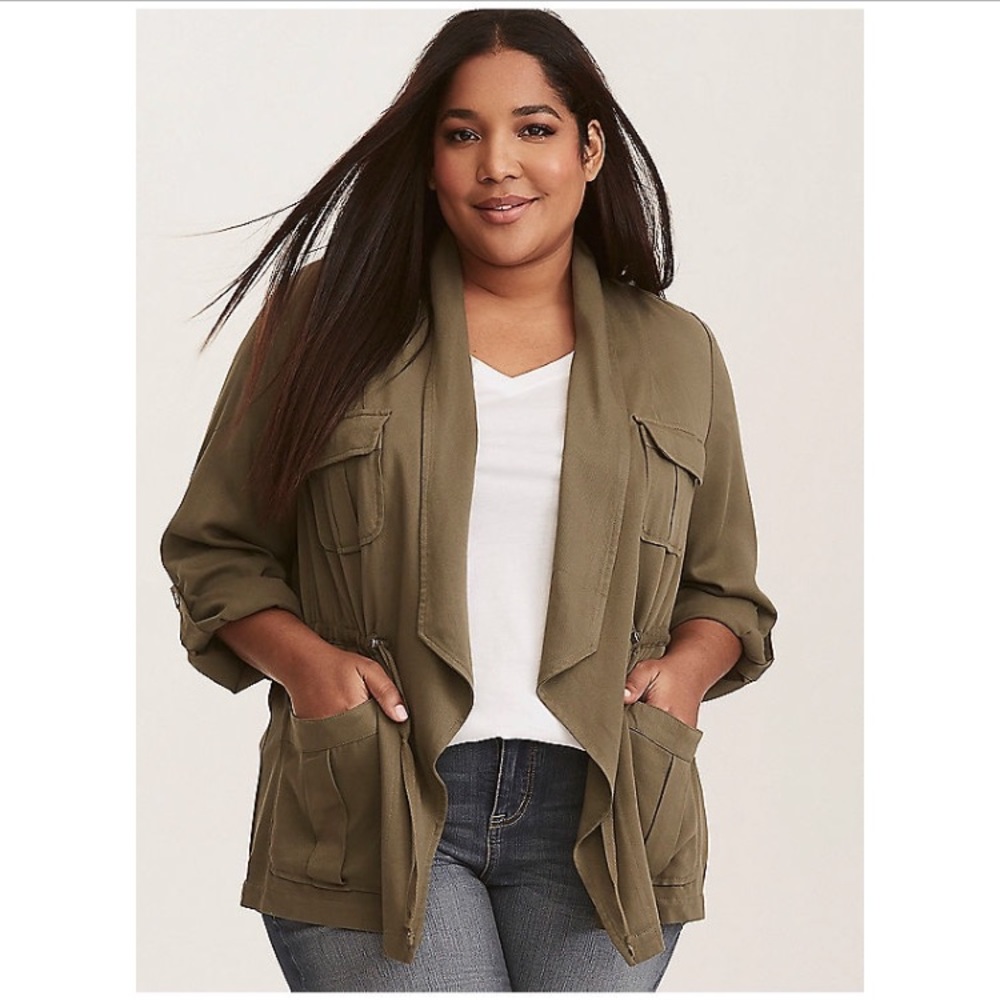 Olive Drape Jacket